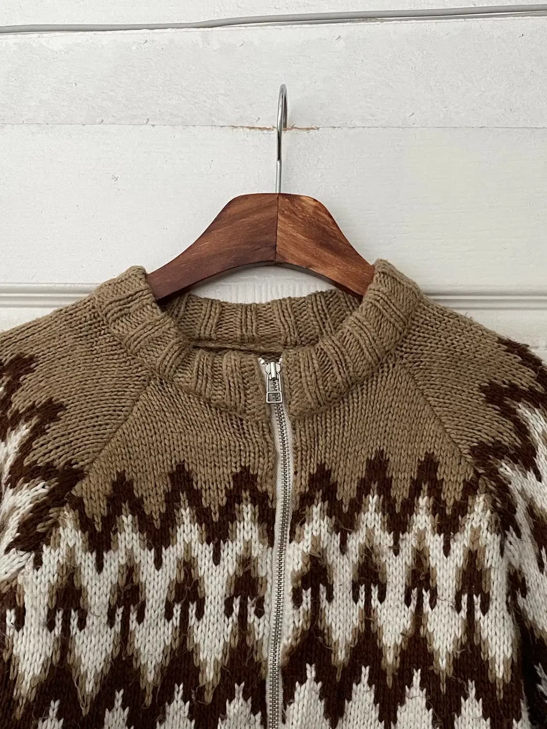 리 빈티지 패턴 니트 집업 (Woman XS) / [11725] 상품이미지3