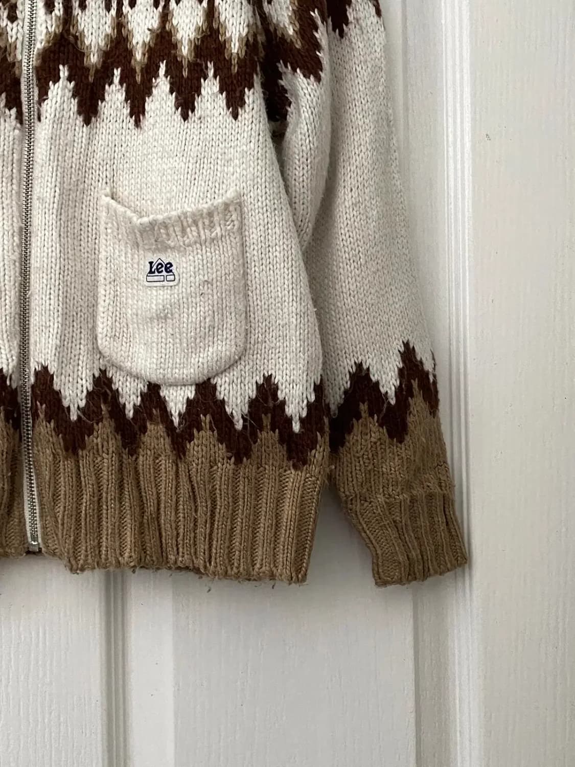 리 빈티지 패턴 니트 집업 (Woman XS) / [11725] 상품이미지4