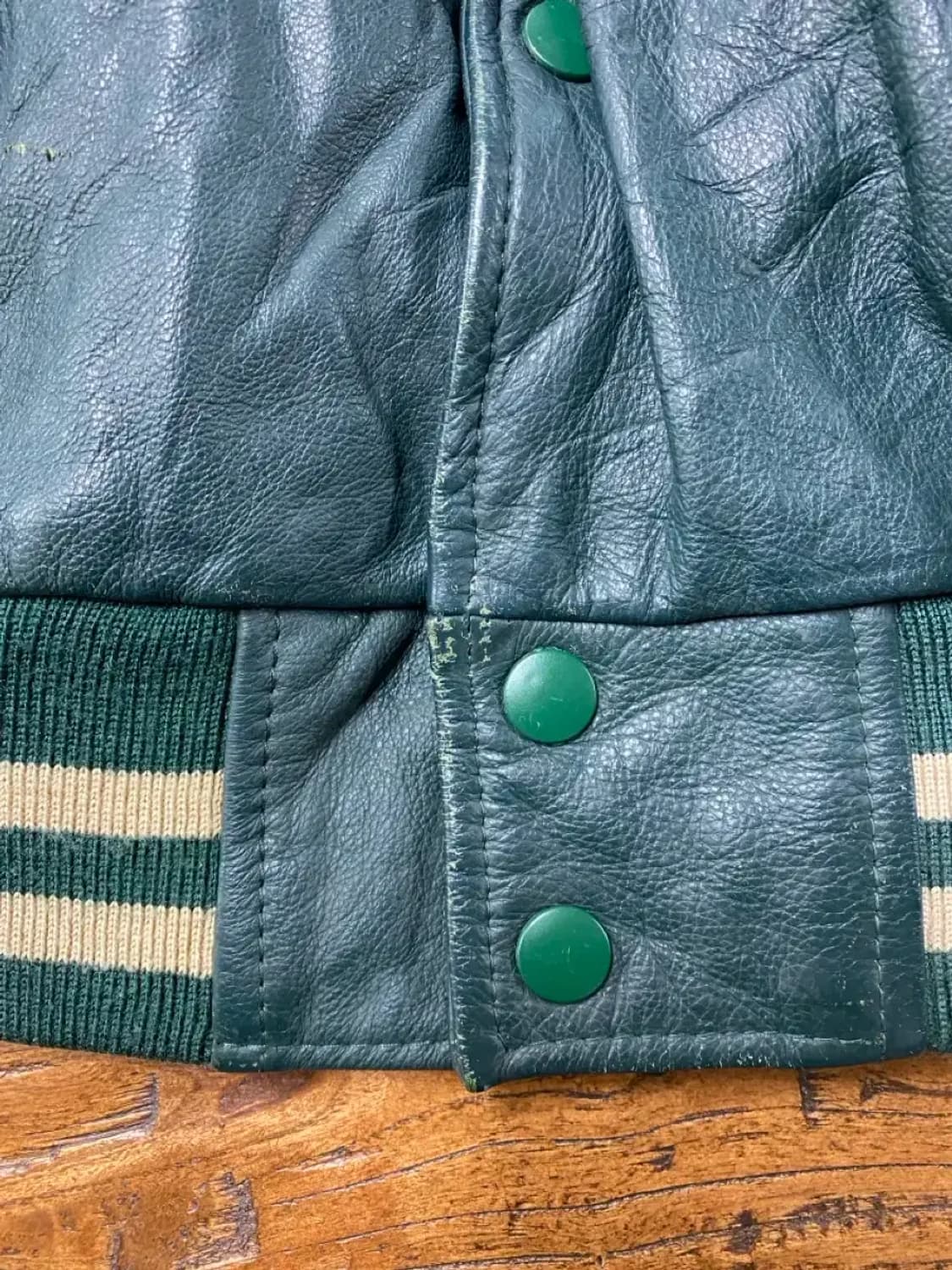 빈티지 리얼 레더 패치 가죽자켓 (B0097) 상품이미지5