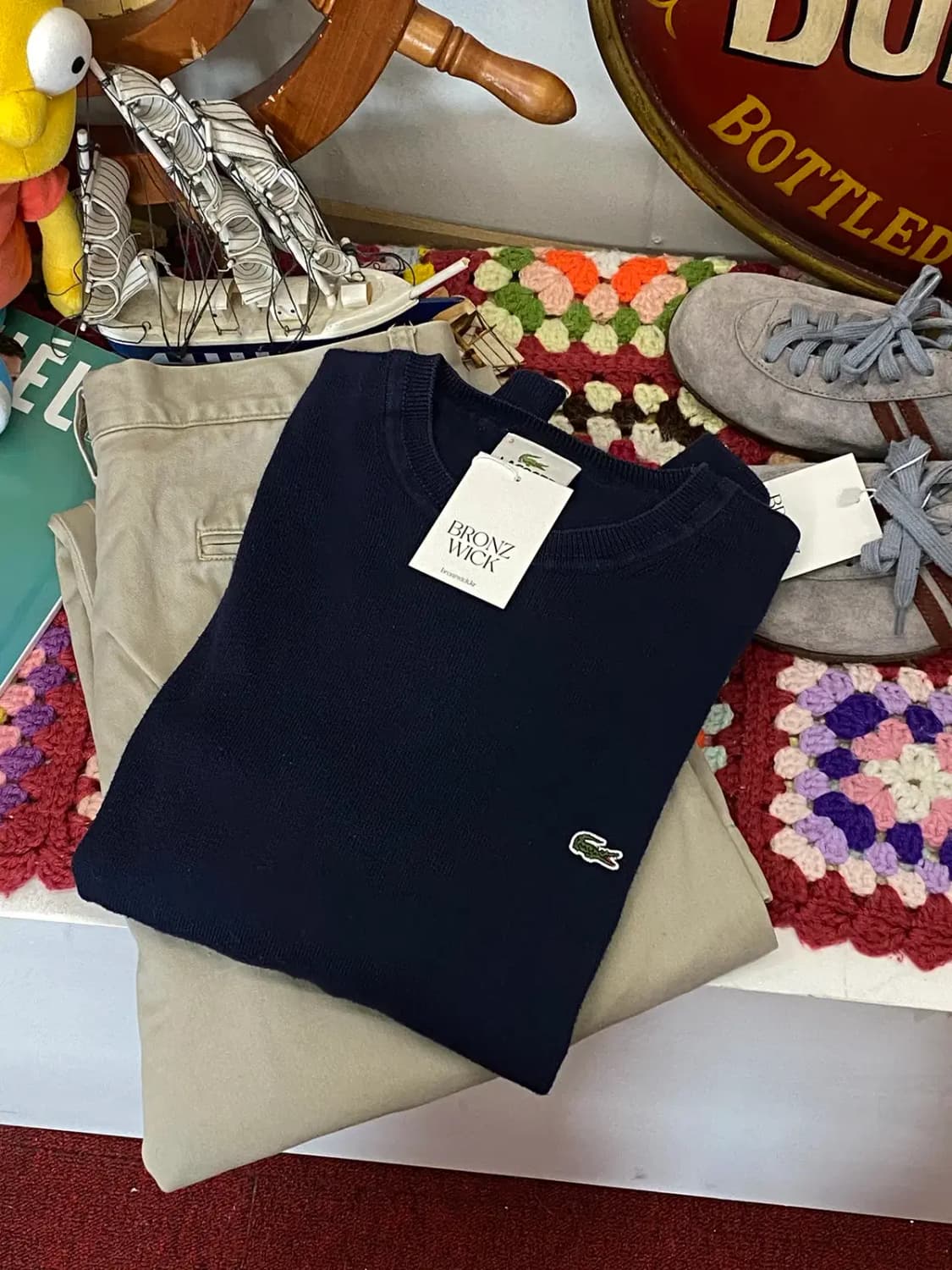 라코스테 라운드 니트 (Woman L) / [11839] 상품이미지1