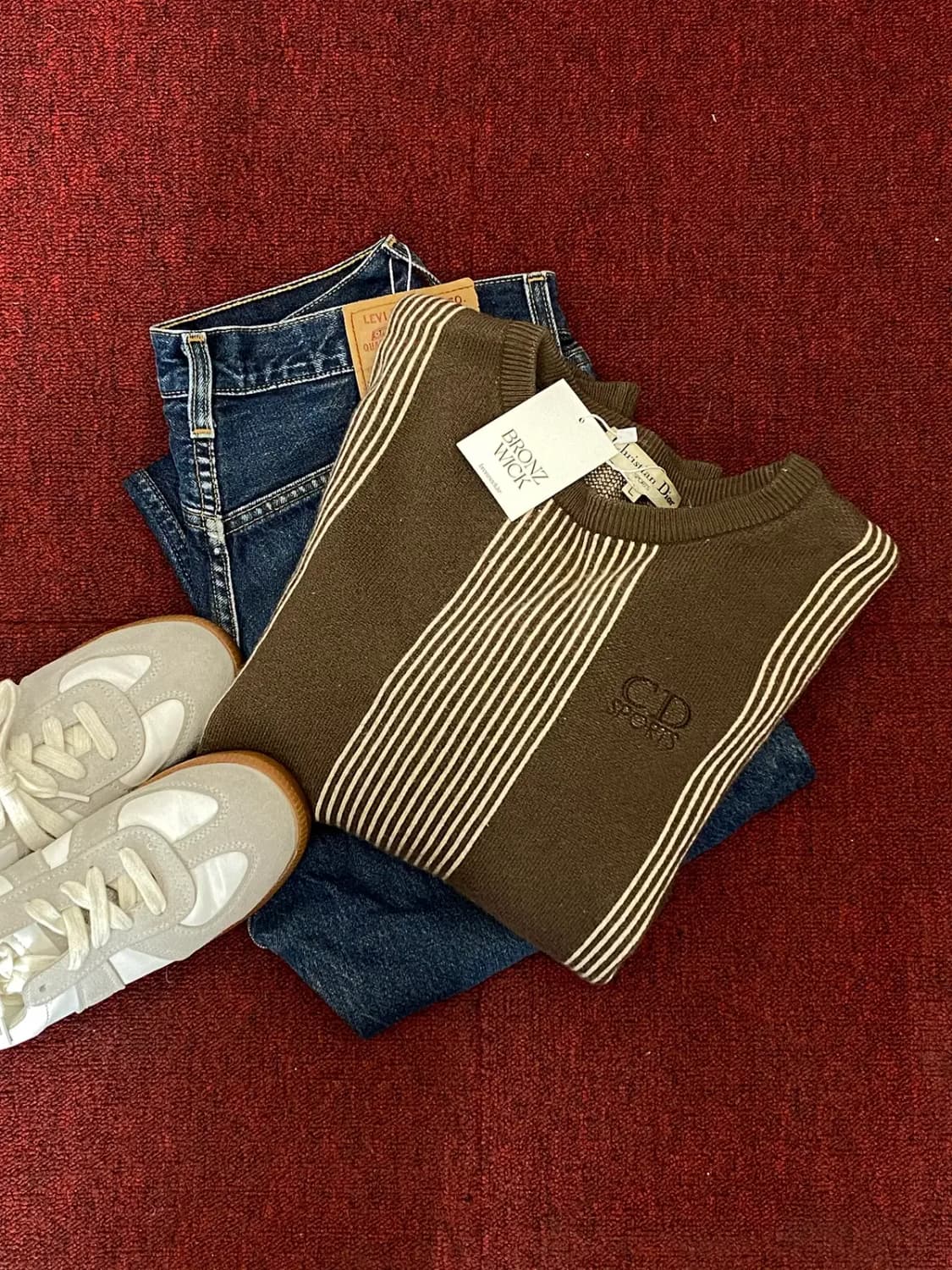 디올 스트라이프 라운드 니트 (Man M) / [11850] 상품이미지1