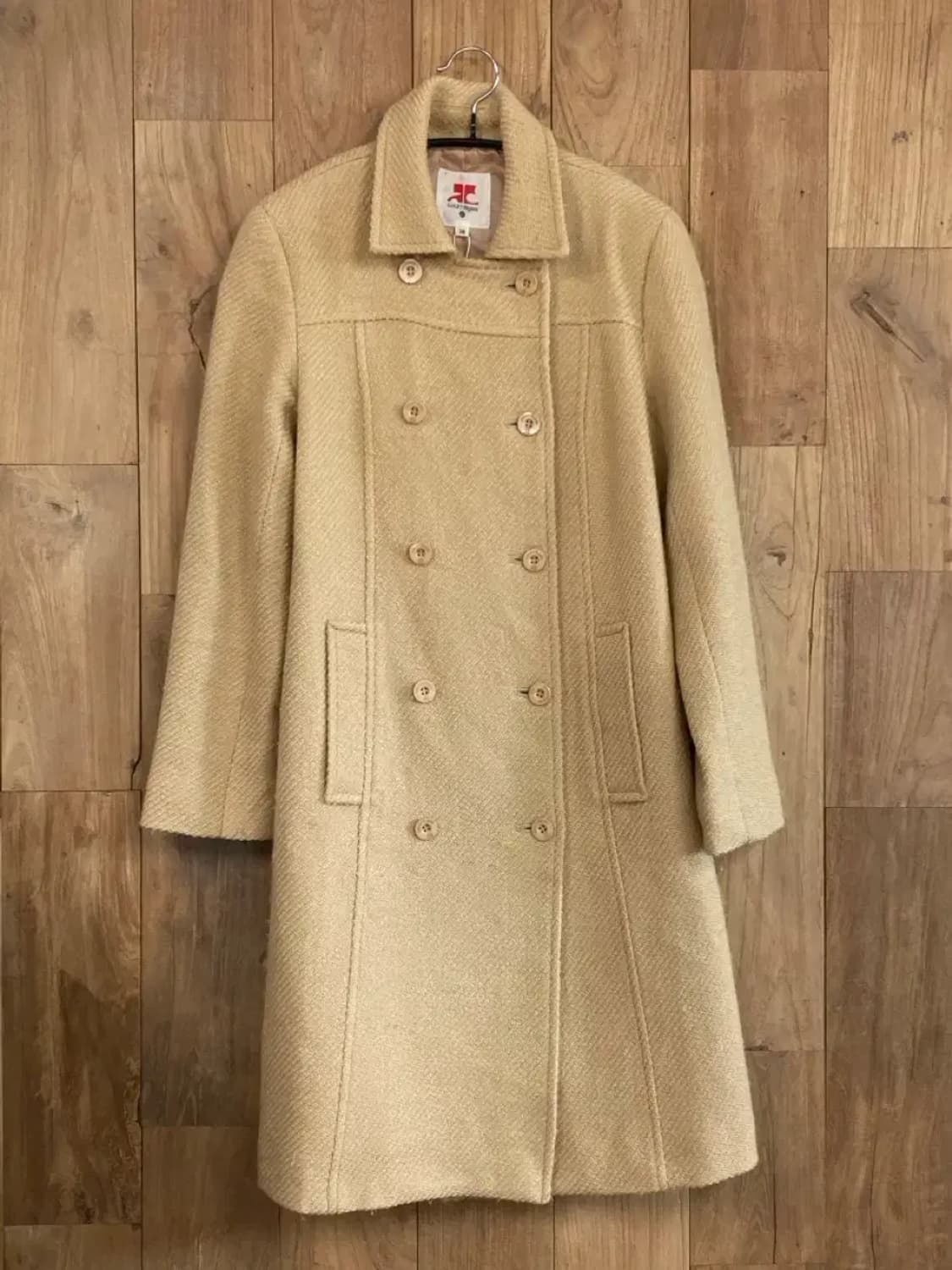 꾸레쥬 버튼 롱코트 (B0176) 상품이미지1