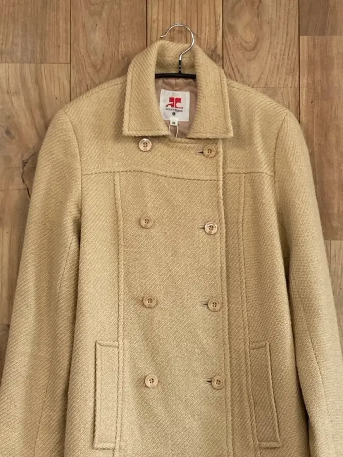 꾸레쥬 버튼 롱코트 (B0176) 상품이미지2