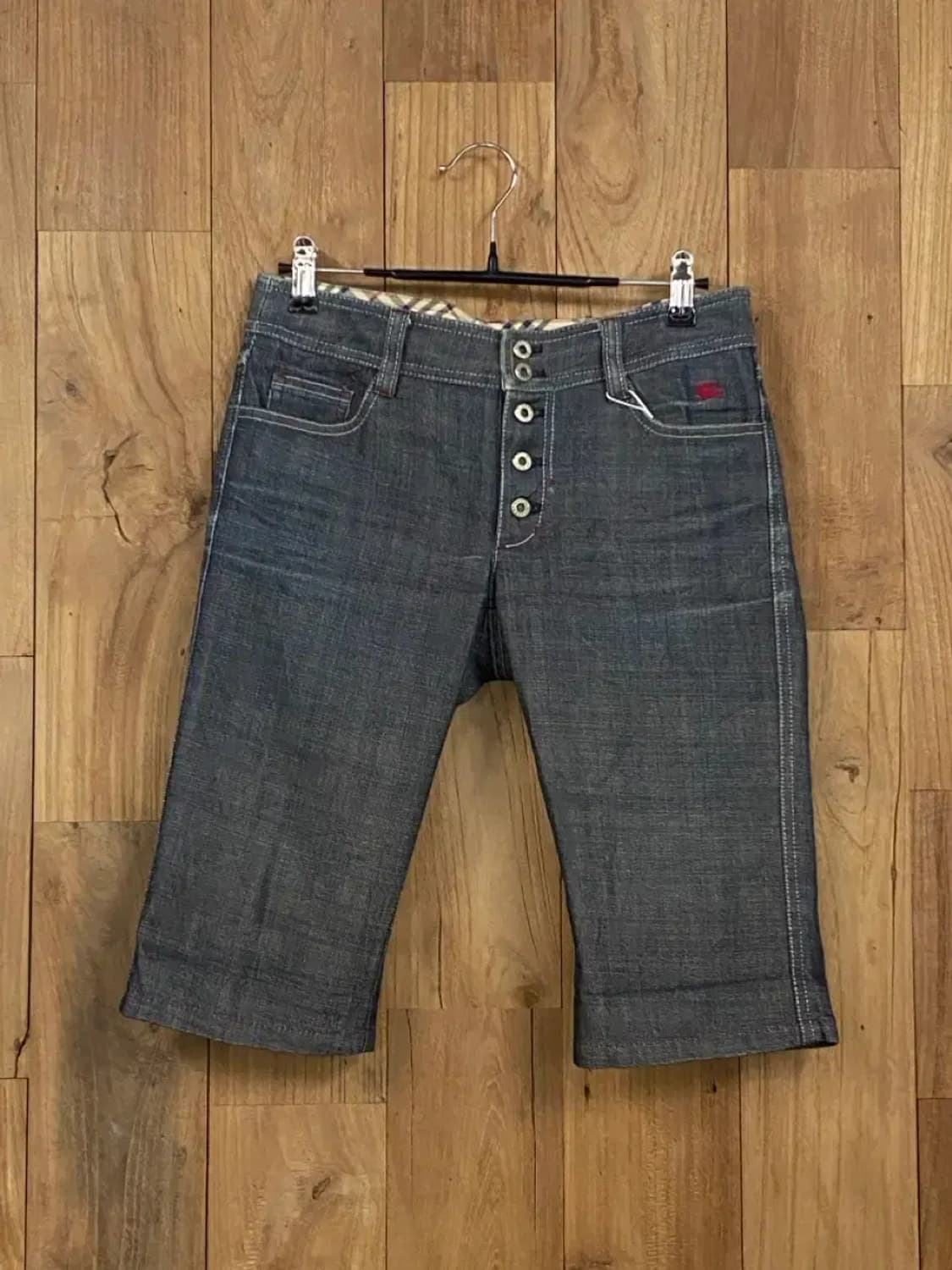 버버리 하프 데님 팬츠 (B0229) 상품이미지1