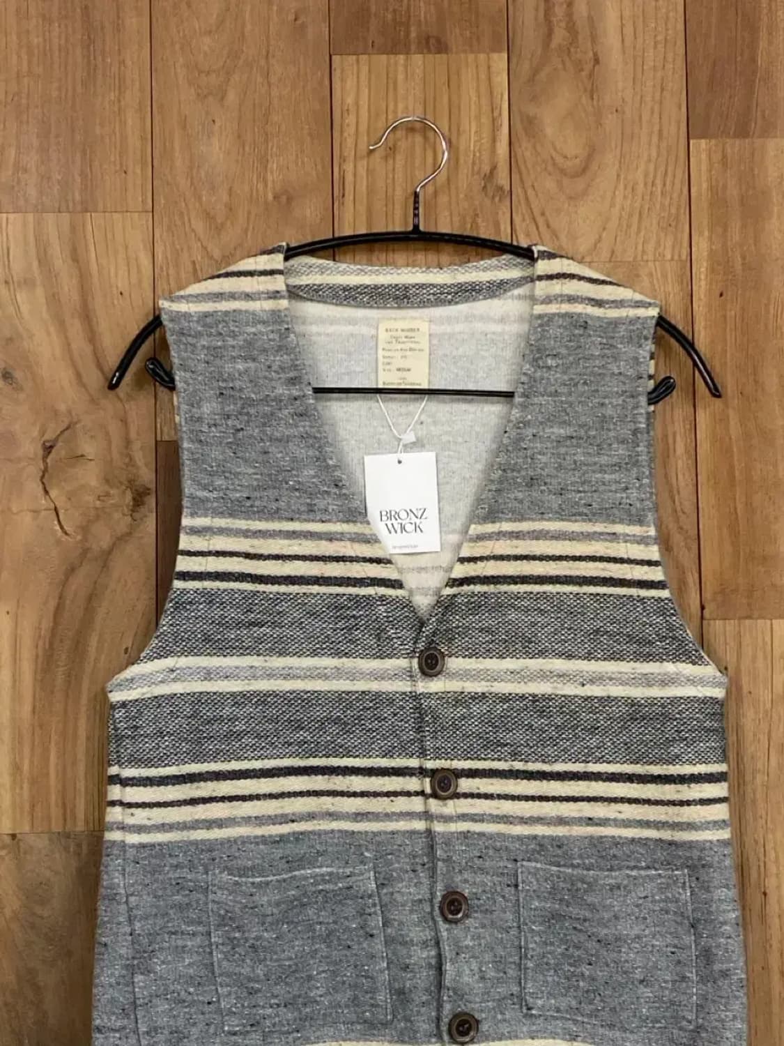 백넘버 니트 베스트 가디건 (B0233) 상품이미지2