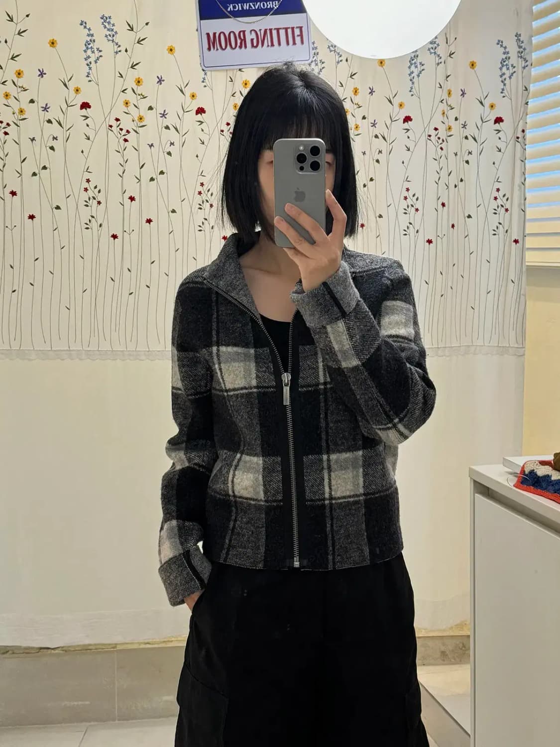 알마니 체크 울자켓 (Woman M) / [11879] 상품이미지5