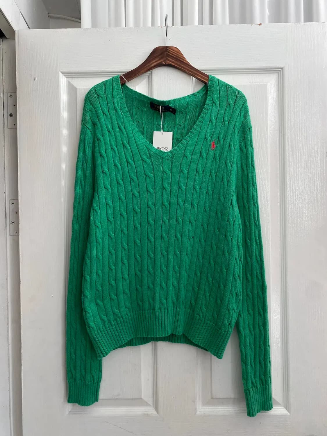 폴로 랄프로렌 브이넥 케이블 니트 (Woman XL) / [11910] 상품이미지2