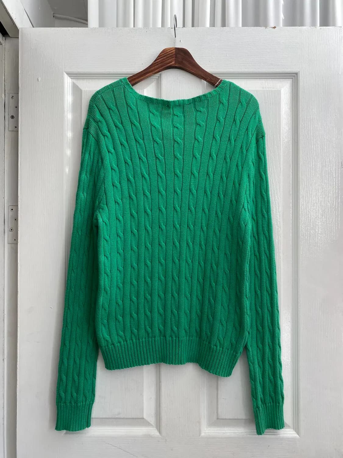 폴로 랄프로렌 브이넥 케이블 니트 (Woman XL) / [11910] 상품이미지5