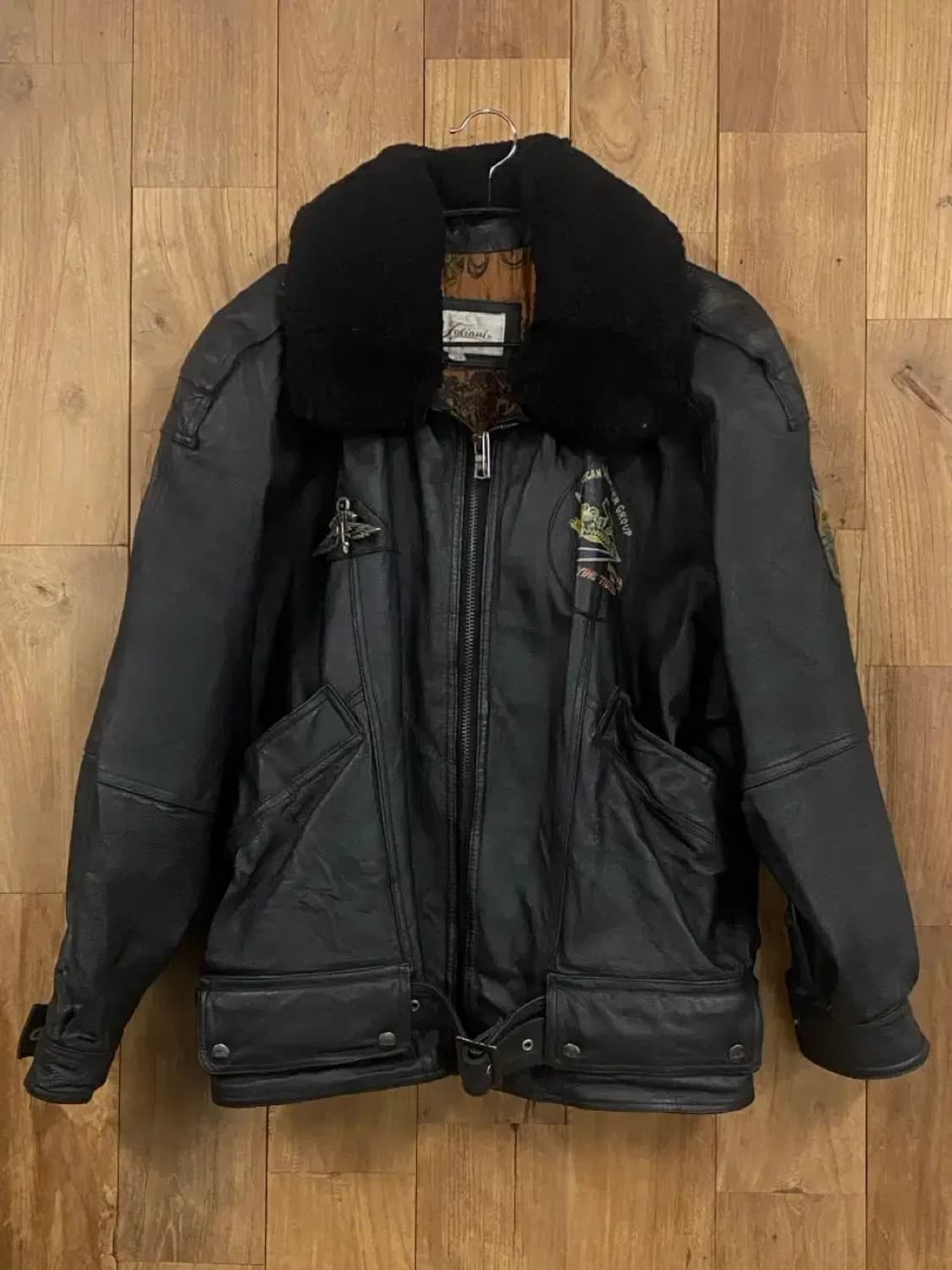 프린팅 레더 자켓 (B0276) 상품이미지1