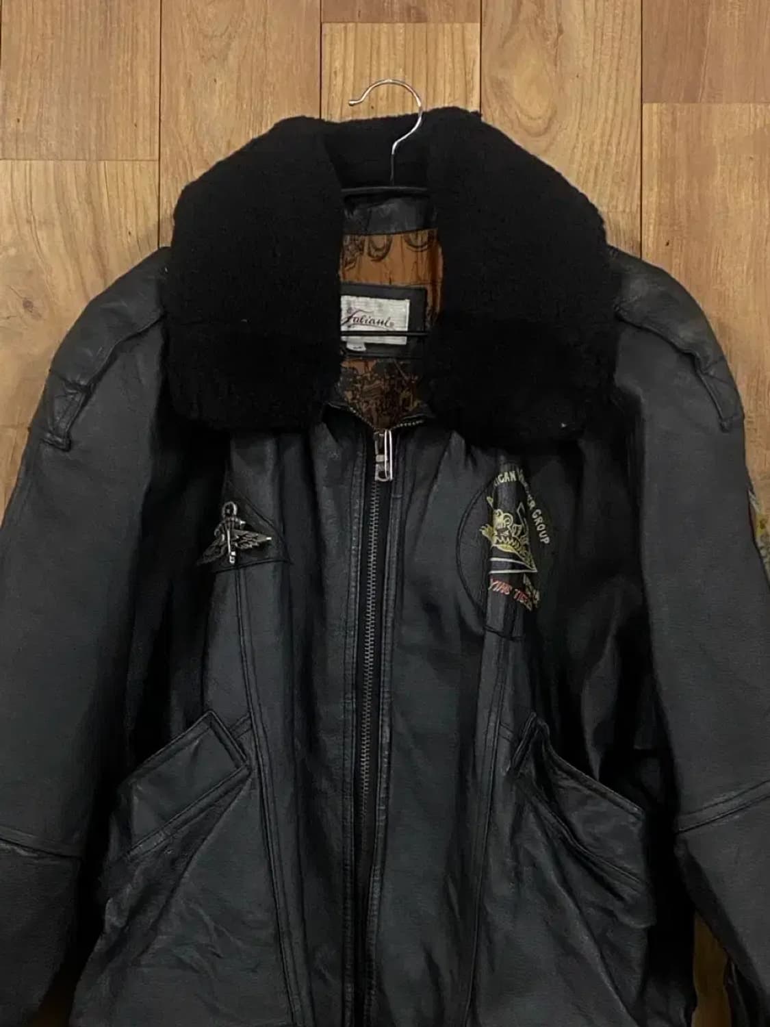 프린팅 레더 자켓 (B0276) 상품이미지2