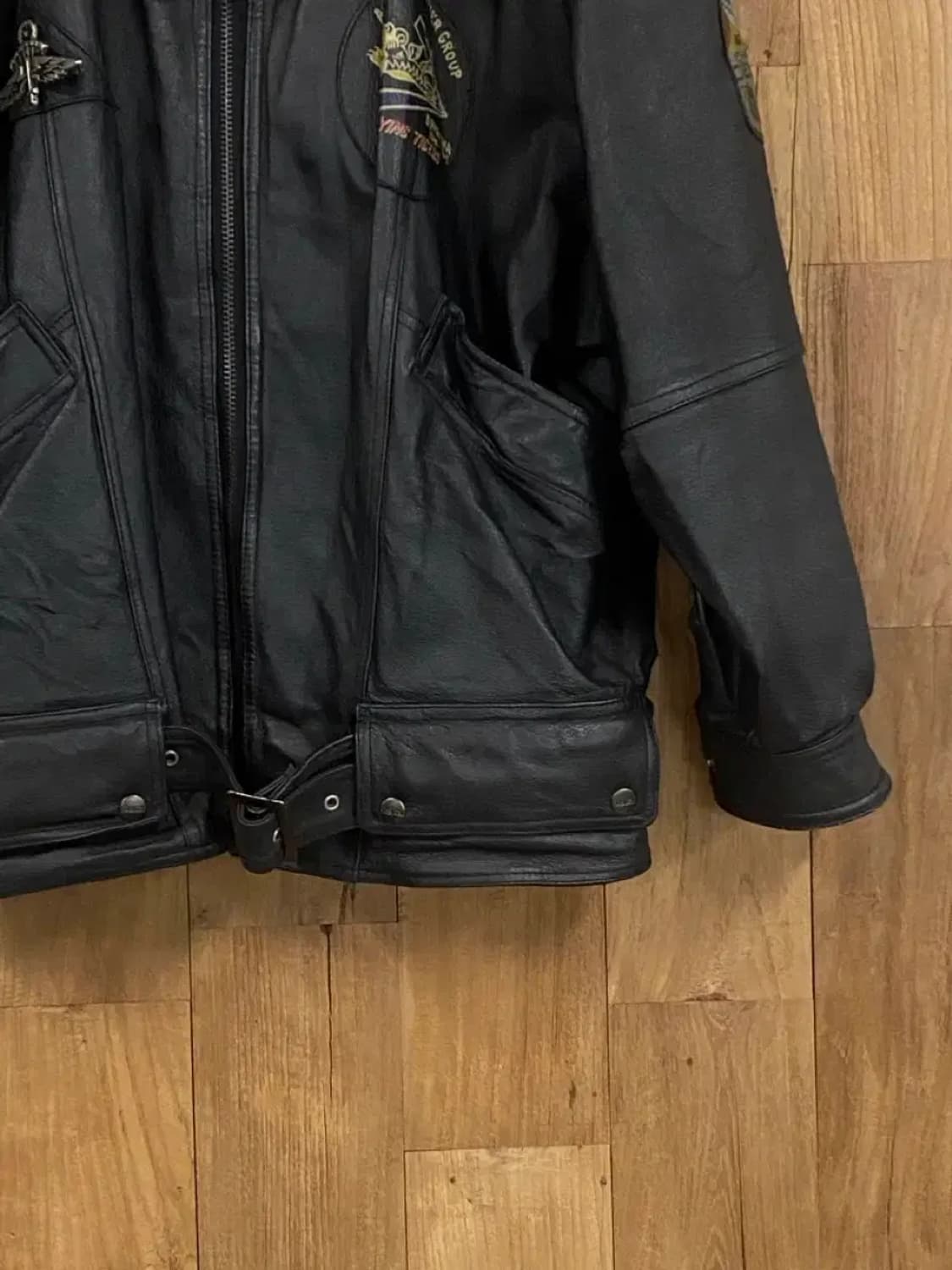 프린팅 레더 자켓 (B0276) 상품이미지3