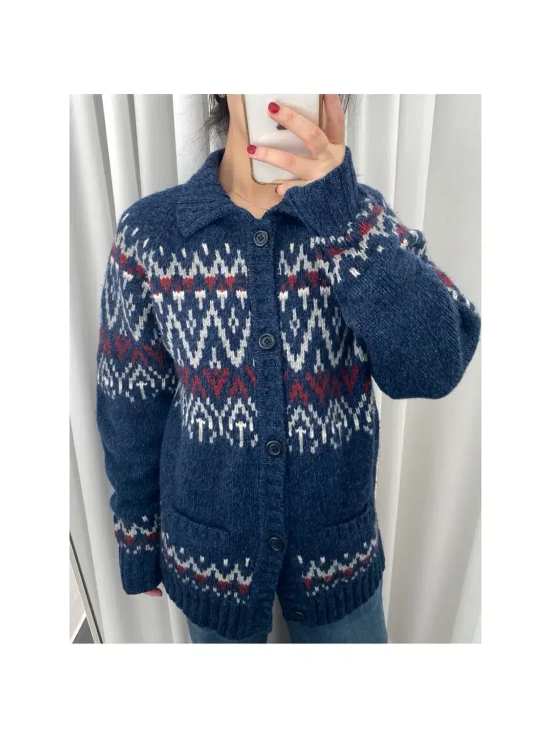 빈티지 노르딕 니트 가디건 Man M [12095] 상품이미지1