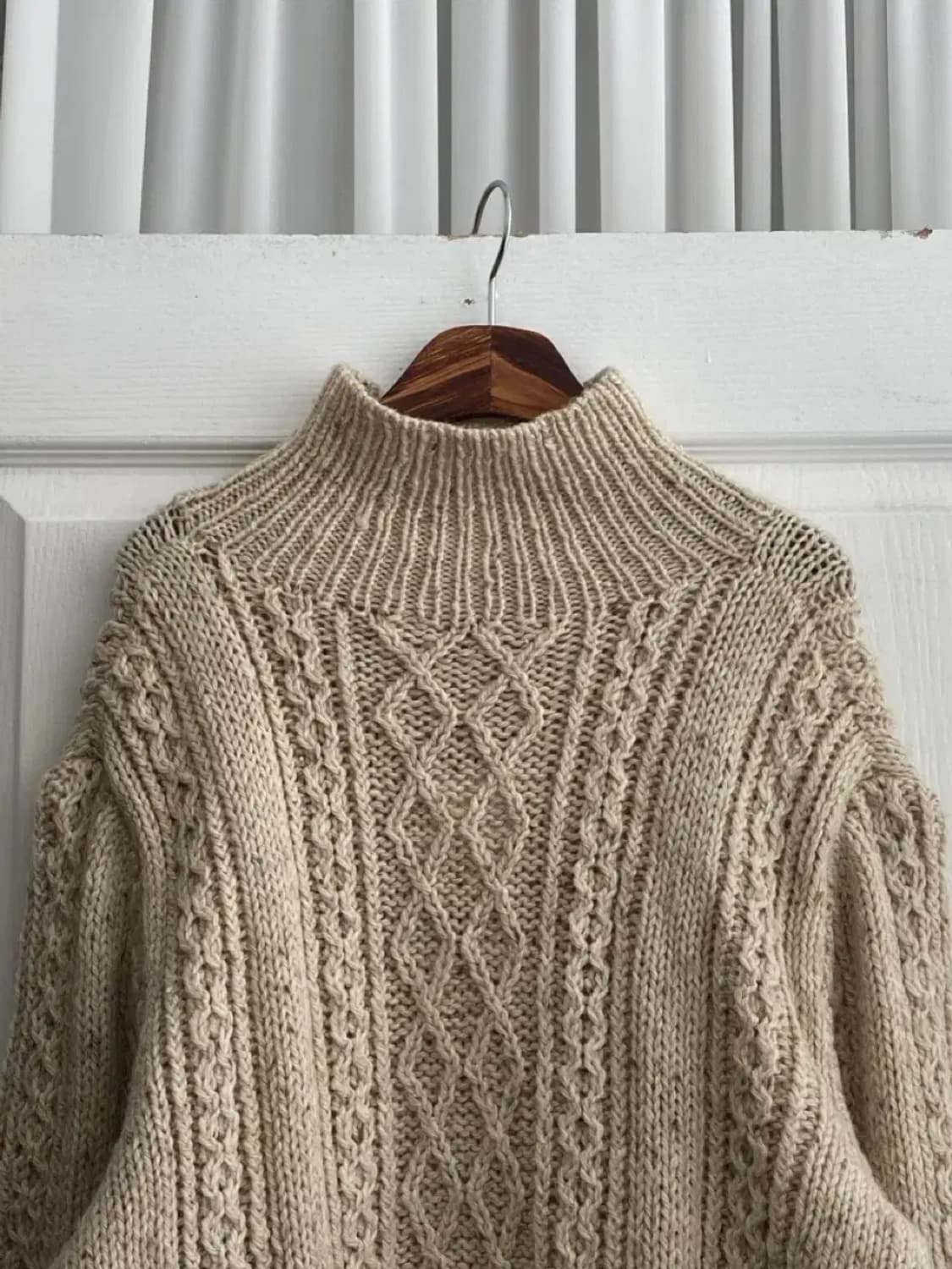 빈티지 하이넥 케이블 니트 Man XL [12106] 상품이미지5