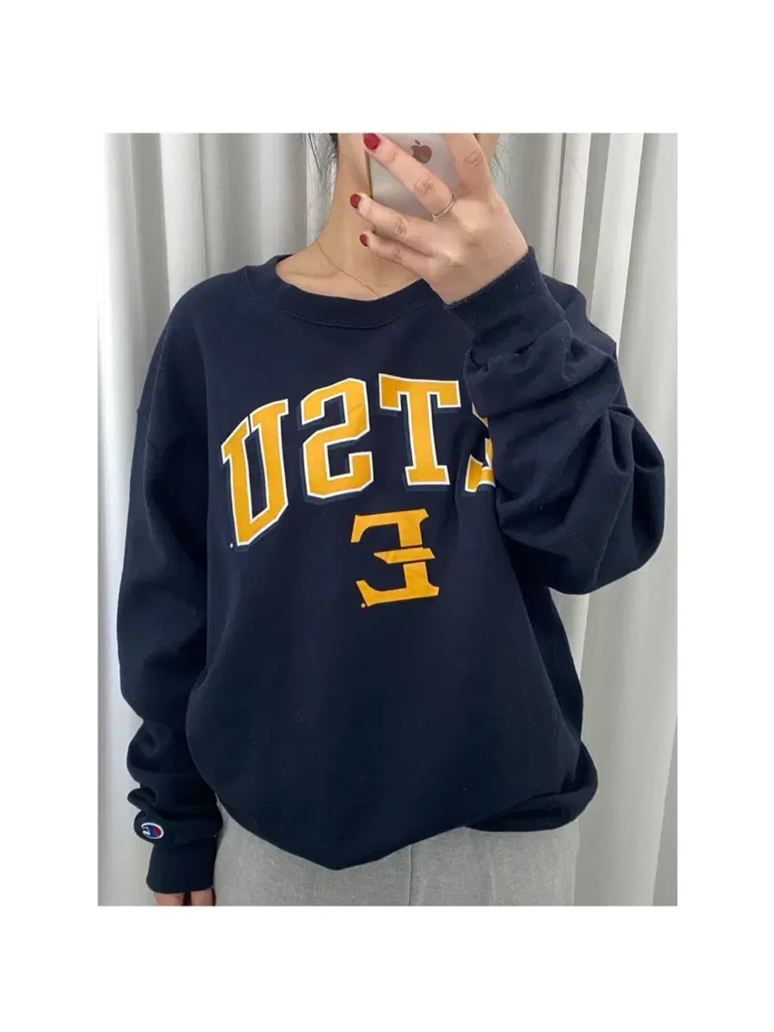 챔피온 기모 프린팅 맨투맨 Man XL [12111] 상품이미지1