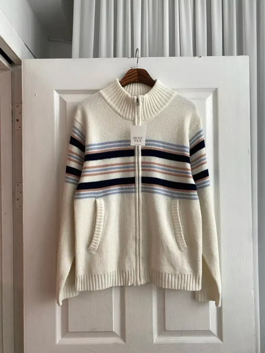 빈티지 니트 집업 Man M [12117] 상품이미지2