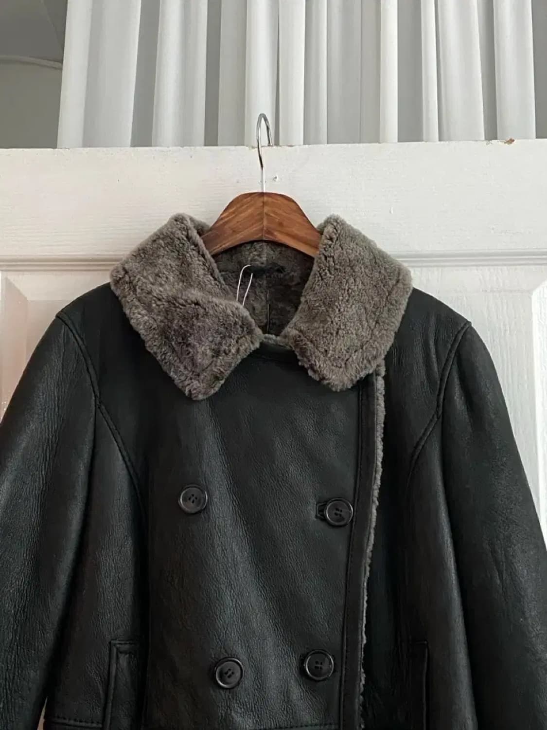 빈티지 램스킨 무스탕 코트 Woman M [12124] 상품이미지4