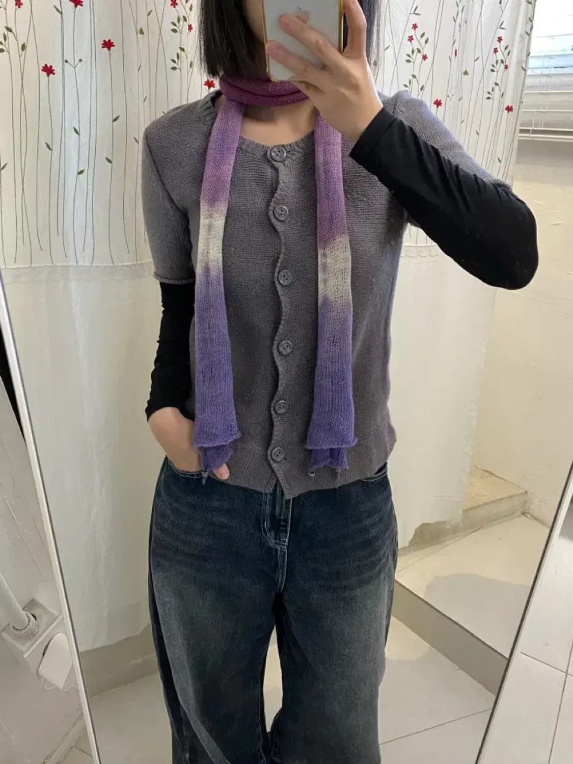 빈티지 반소매 니트 Woman S [12141] 상품이미지2