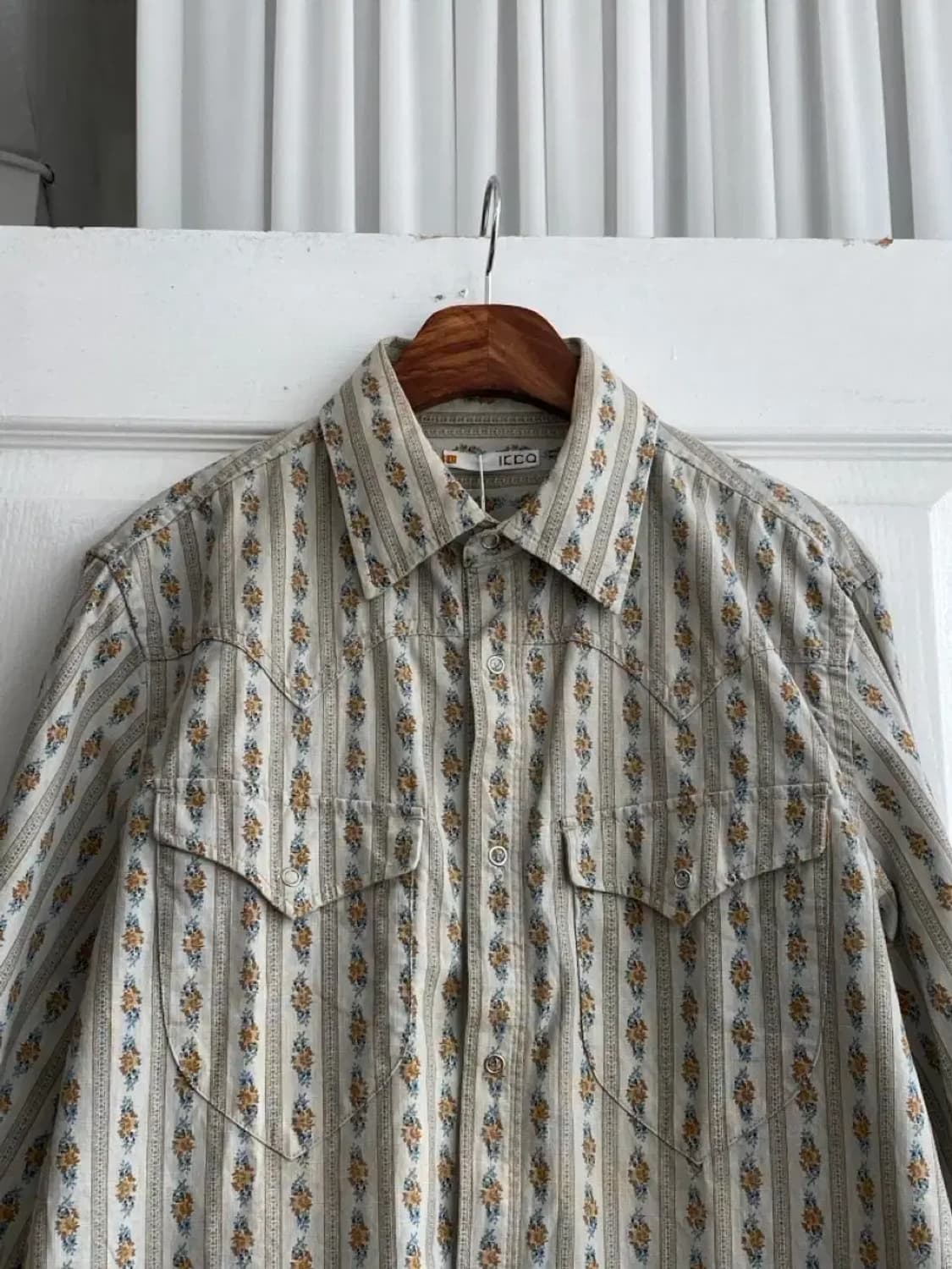 빈티지 패턴 셔츠 Man M [12150] 상품이미지5