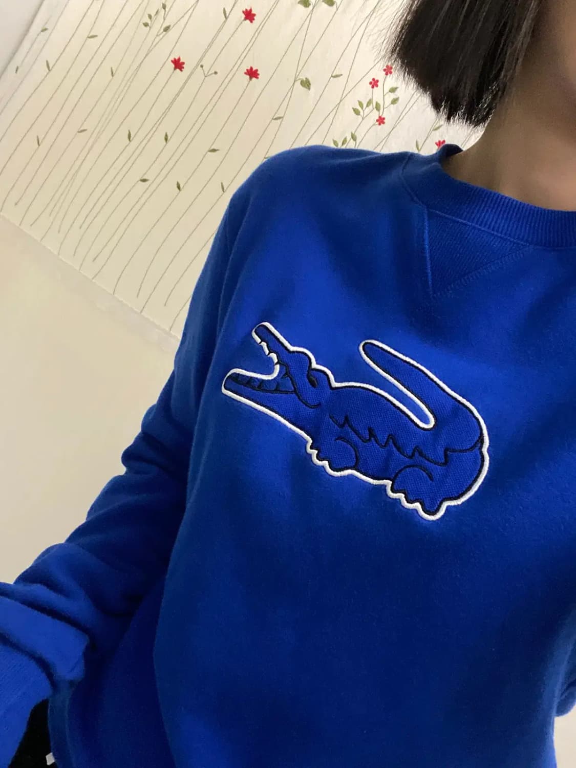 라코스테 로고 맨투맨 Woman M [12158] 상품이미지1