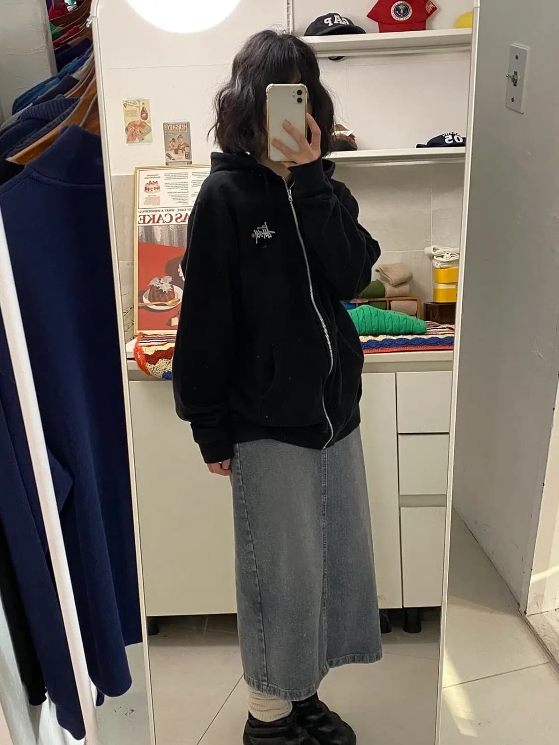 스투시 로고 후드집업 (Man M)  [12193] 상품이미지1