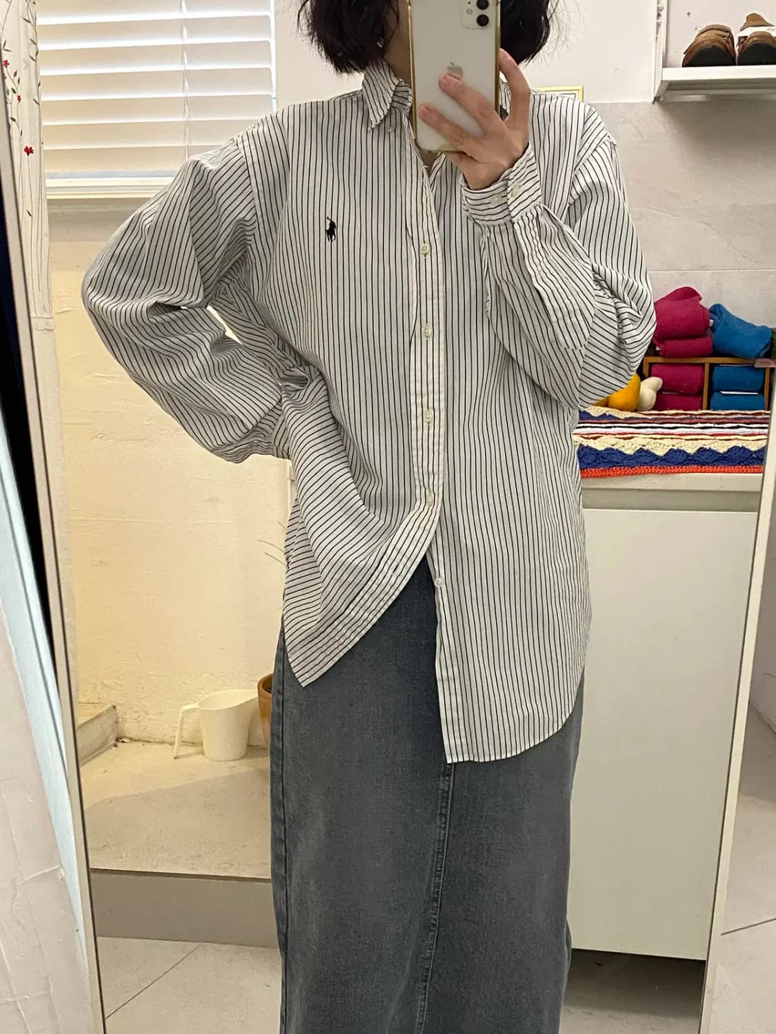 폴로 랄프로렌 세로 스트라이프 셔츠 (Man XL) [12204] 상품이미지1