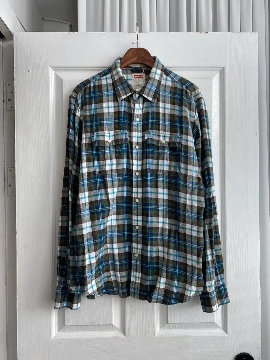 리바이스 체크 패턴 셔츠 (Man M) [12210] 상품이미지3