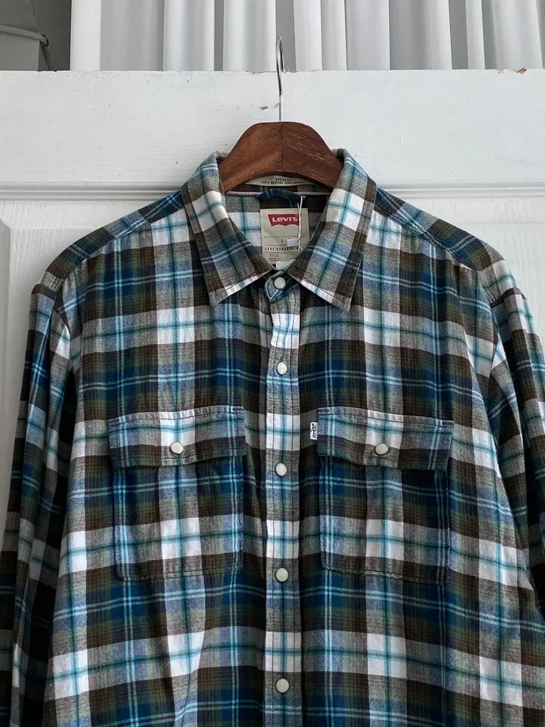 리바이스 체크 패턴 셔츠 (Man M) [12210] 상품이미지4