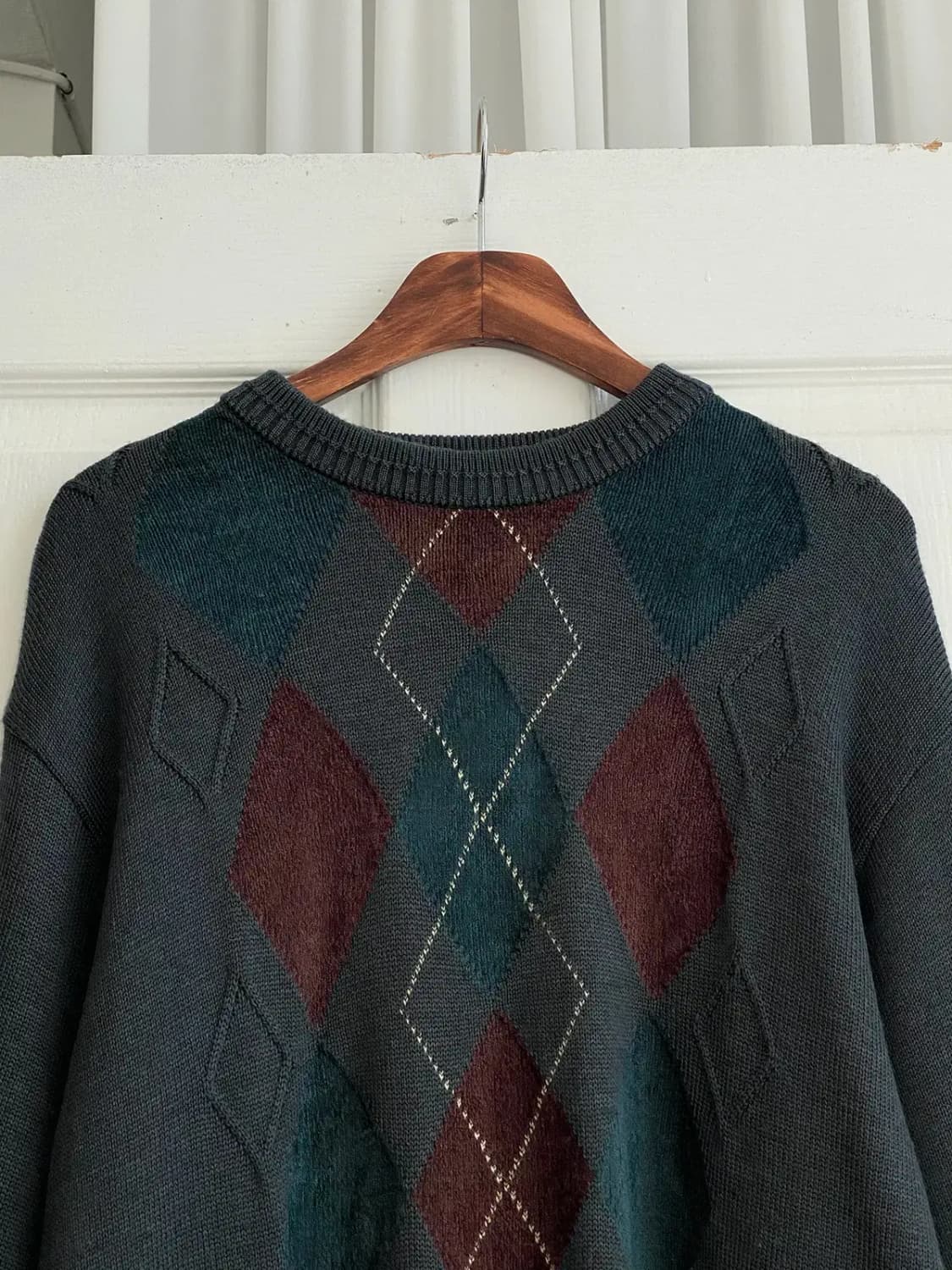 빈티지 아가일 패턴 니트 (Man M) [12211] 상품이미지4