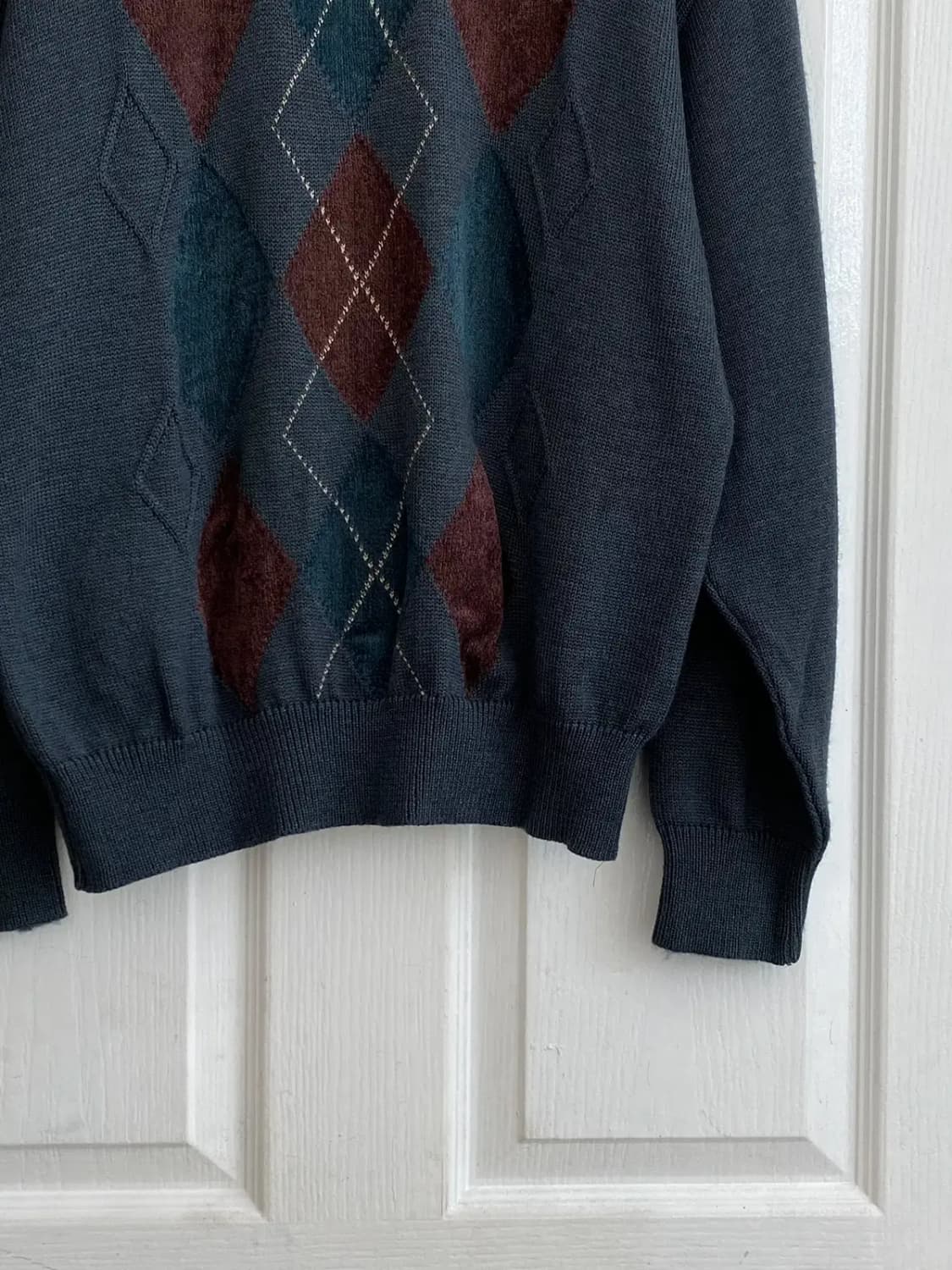 빈티지 아가일 패턴 니트 (Man M) [12211] 상품이미지5