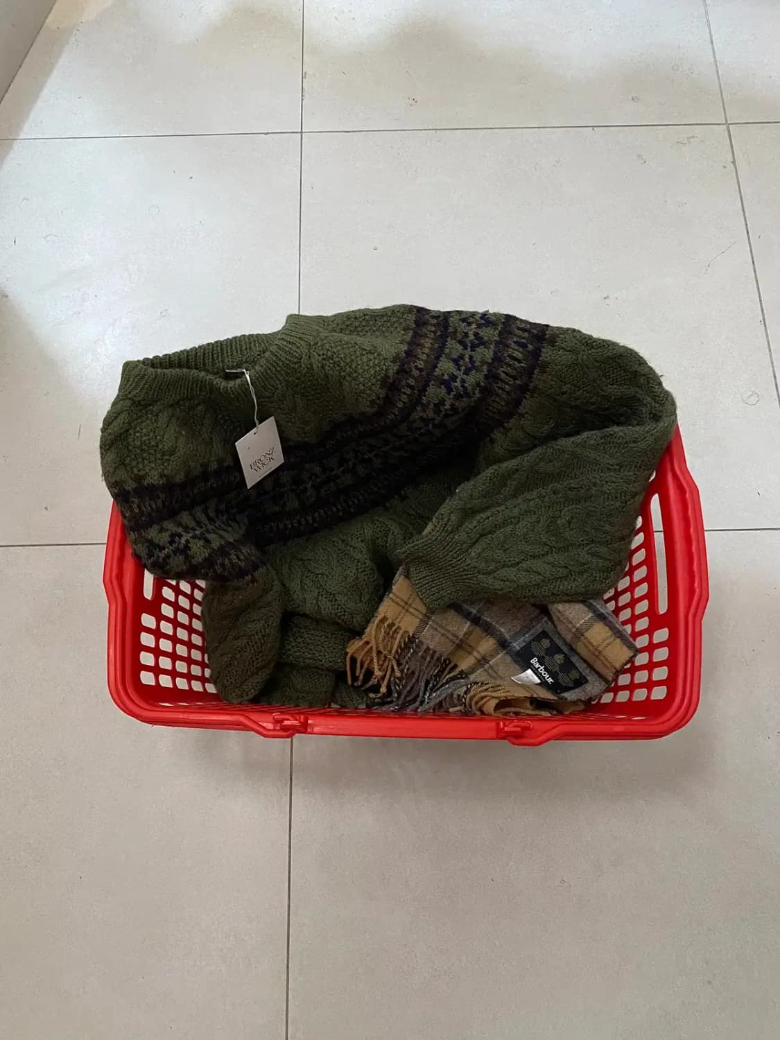 빈티지 노르딕 꽈배기 니트 (Man S)-  [12243] 상품이미지1