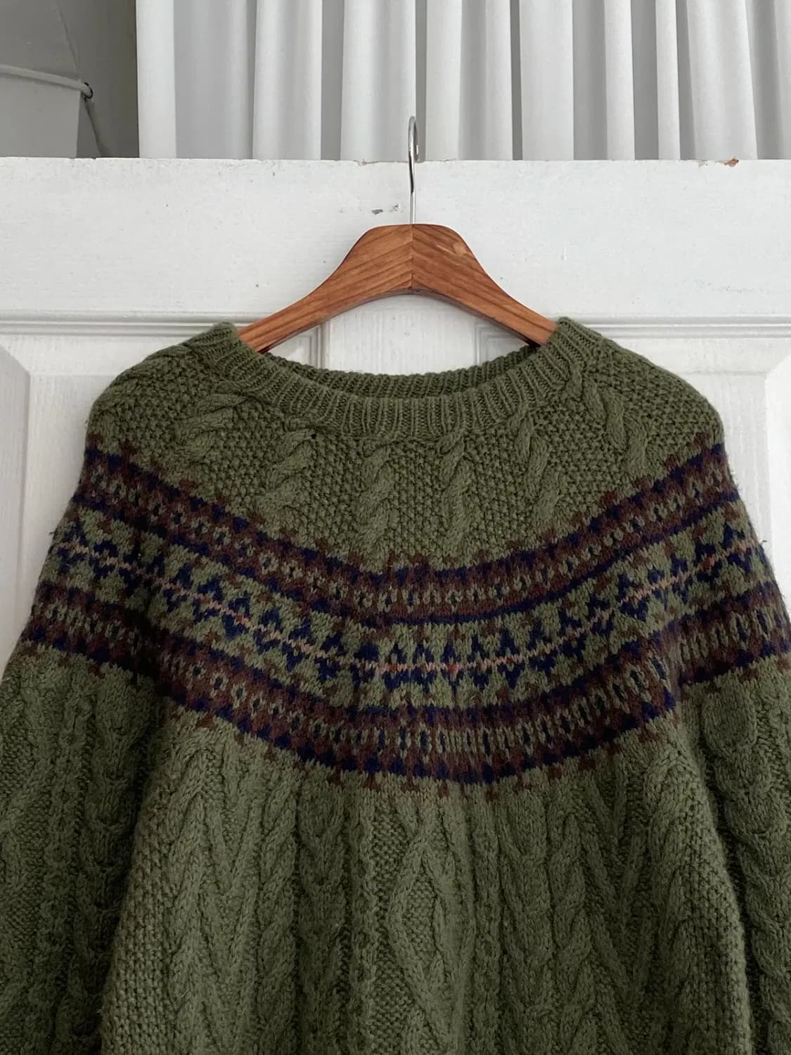 빈티지 노르딕 꽈배기 니트 (Man S)-  [12243] 상품이미지4