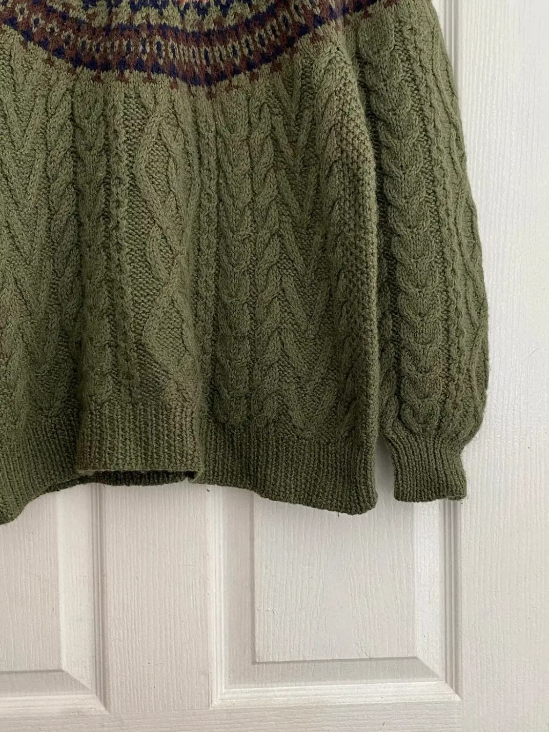 빈티지 노르딕 꽈배기 니트 (Man S)-  [12243] 상품이미지5