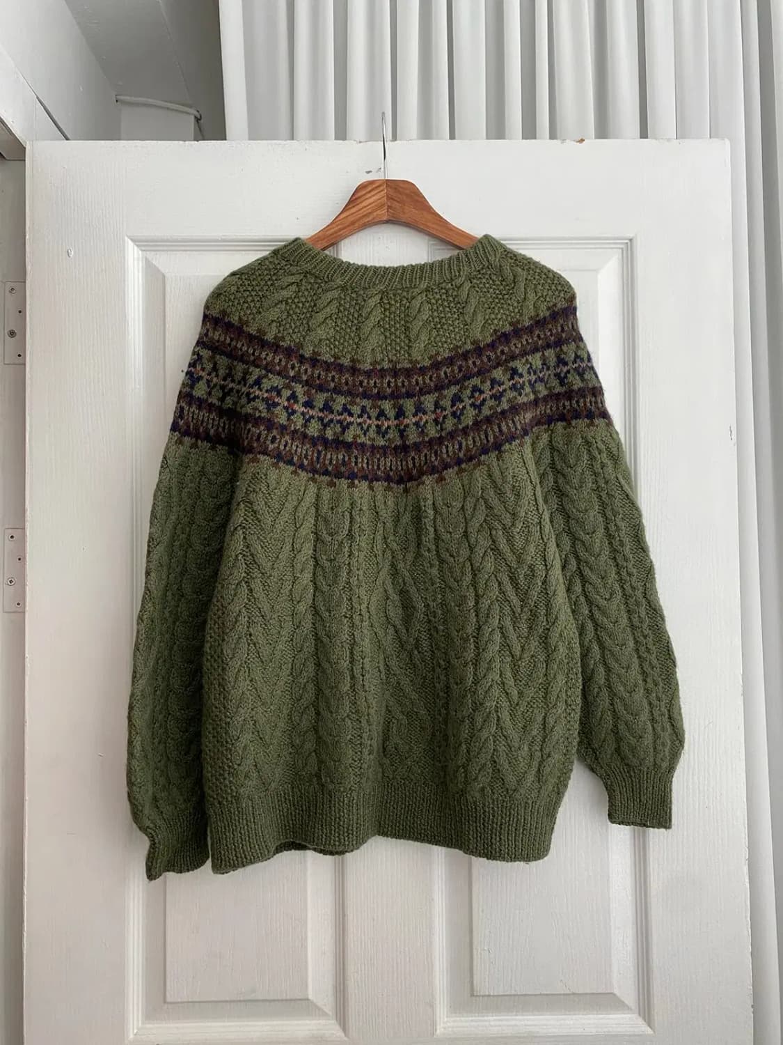 빈티지 노르딕 꽈배기 니트 (Man S)-  [12243] 상품이미지6