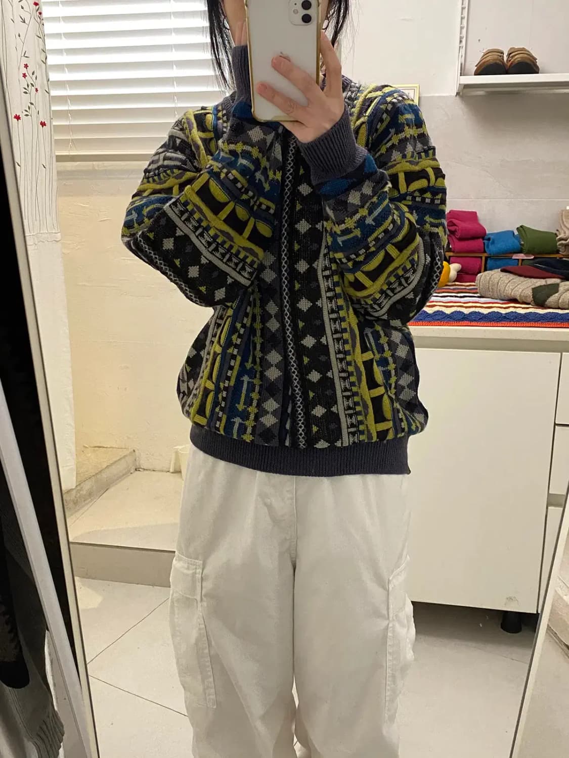 빈티지 아가일 패턴 니트 (Man M)  [12272] 상품이미지1