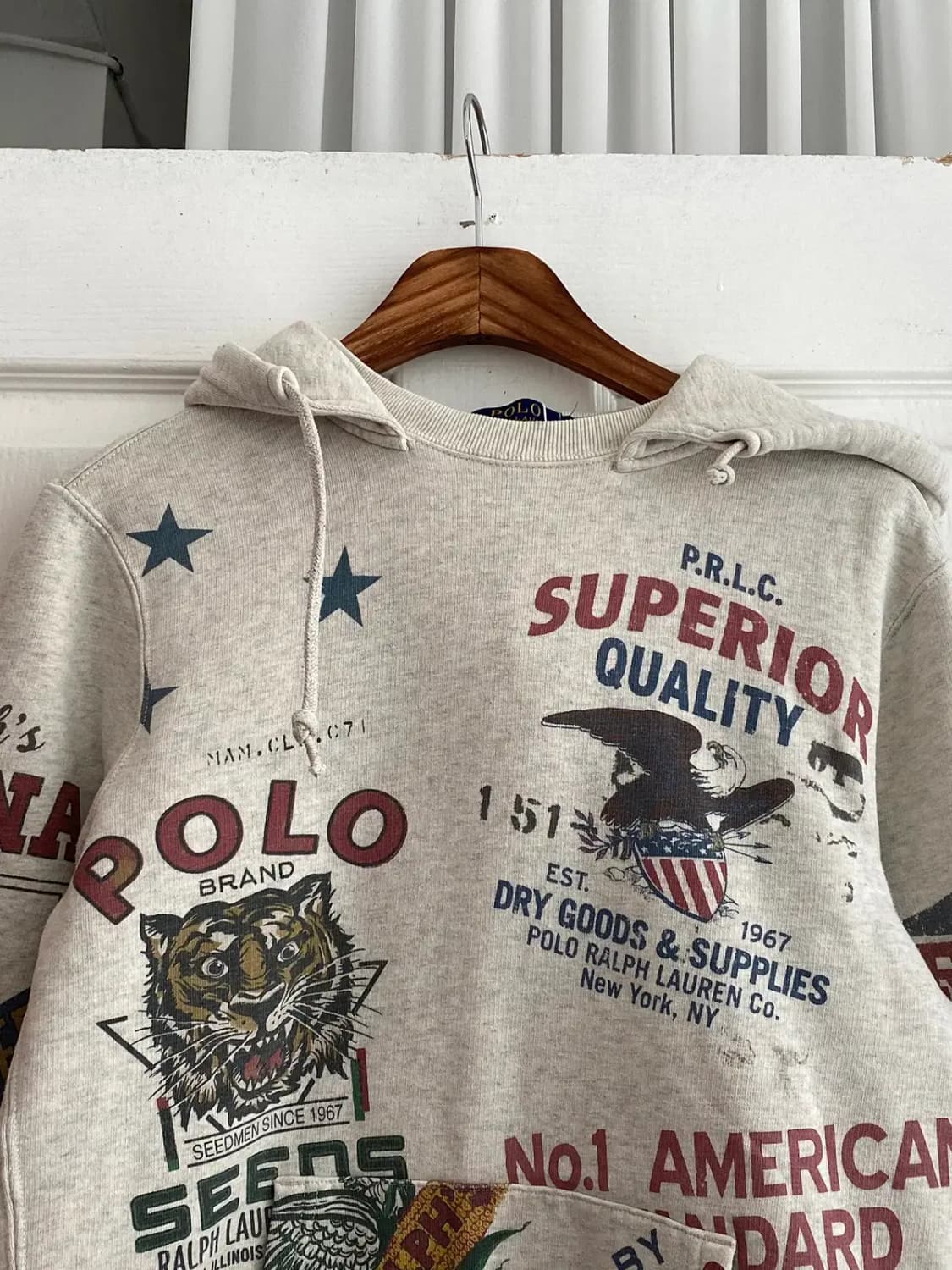 폴로 랄프로렌 패턴 기모 후드티 (Man M) / [12282] 상품이미지3