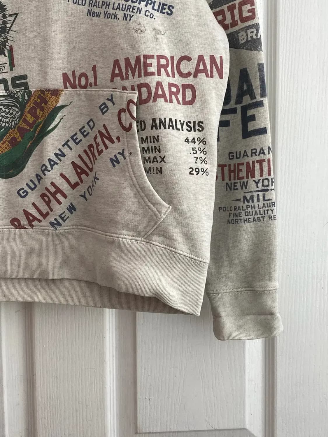 폴로 랄프로렌 패턴 기모 후드티 (Man M) / [12282] 상품이미지4