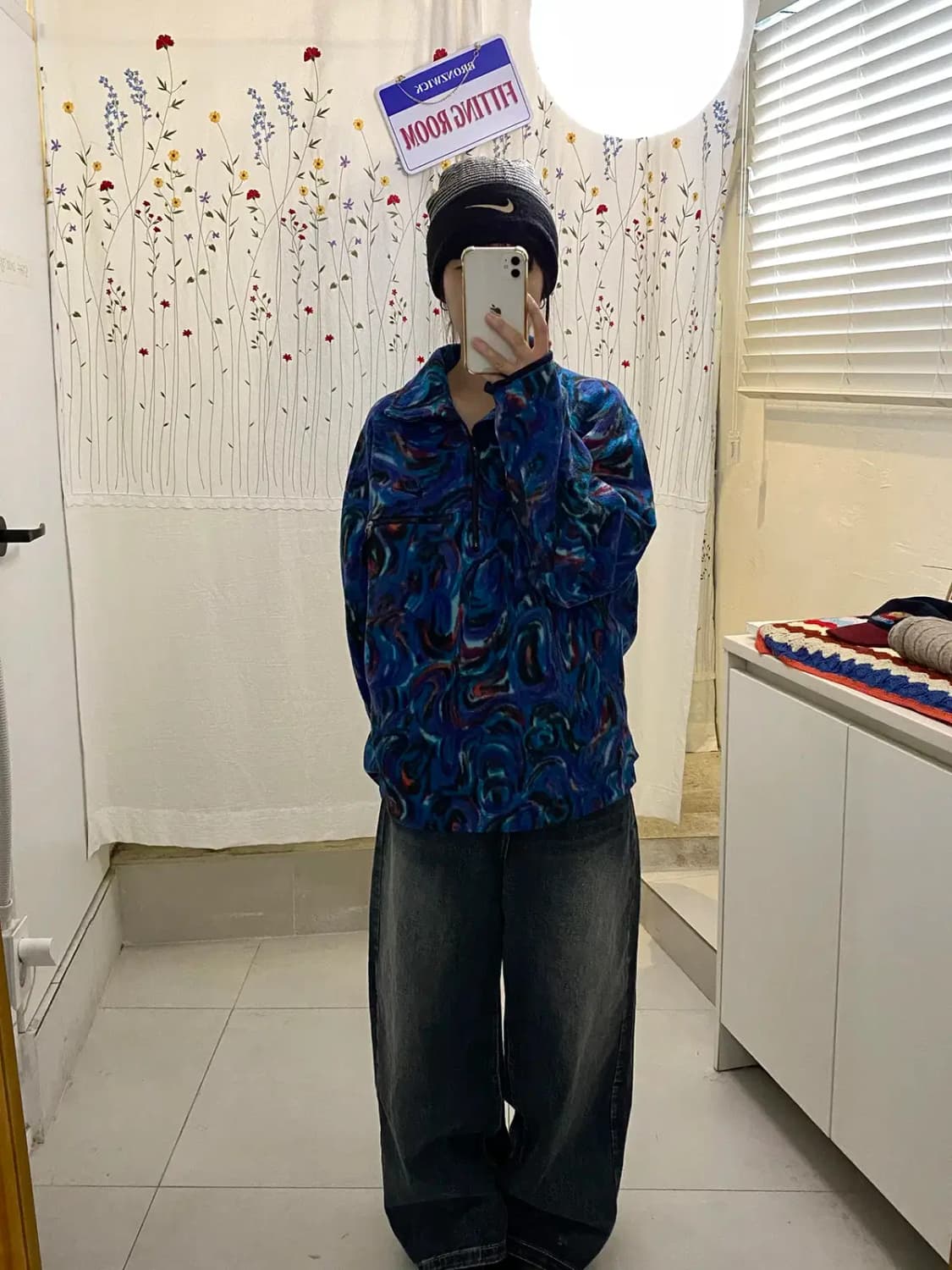 나이키 패턴 반집업 후리스 (Man L)  [12295] 상품이미지1