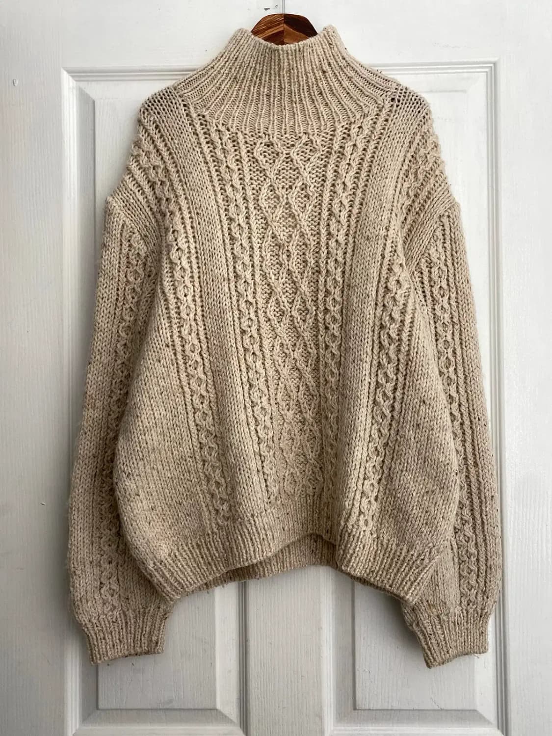 빈티지 폴라 꽈배기 니트 (Woman XL)  [12298] 상품이미지3