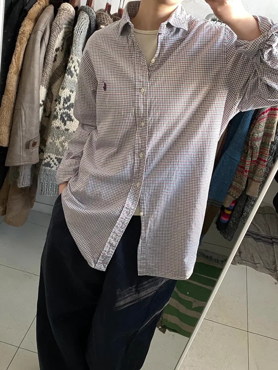 폴로 랄프로렌 체크 셔츠 (Man L) [12318] 상품이미지2