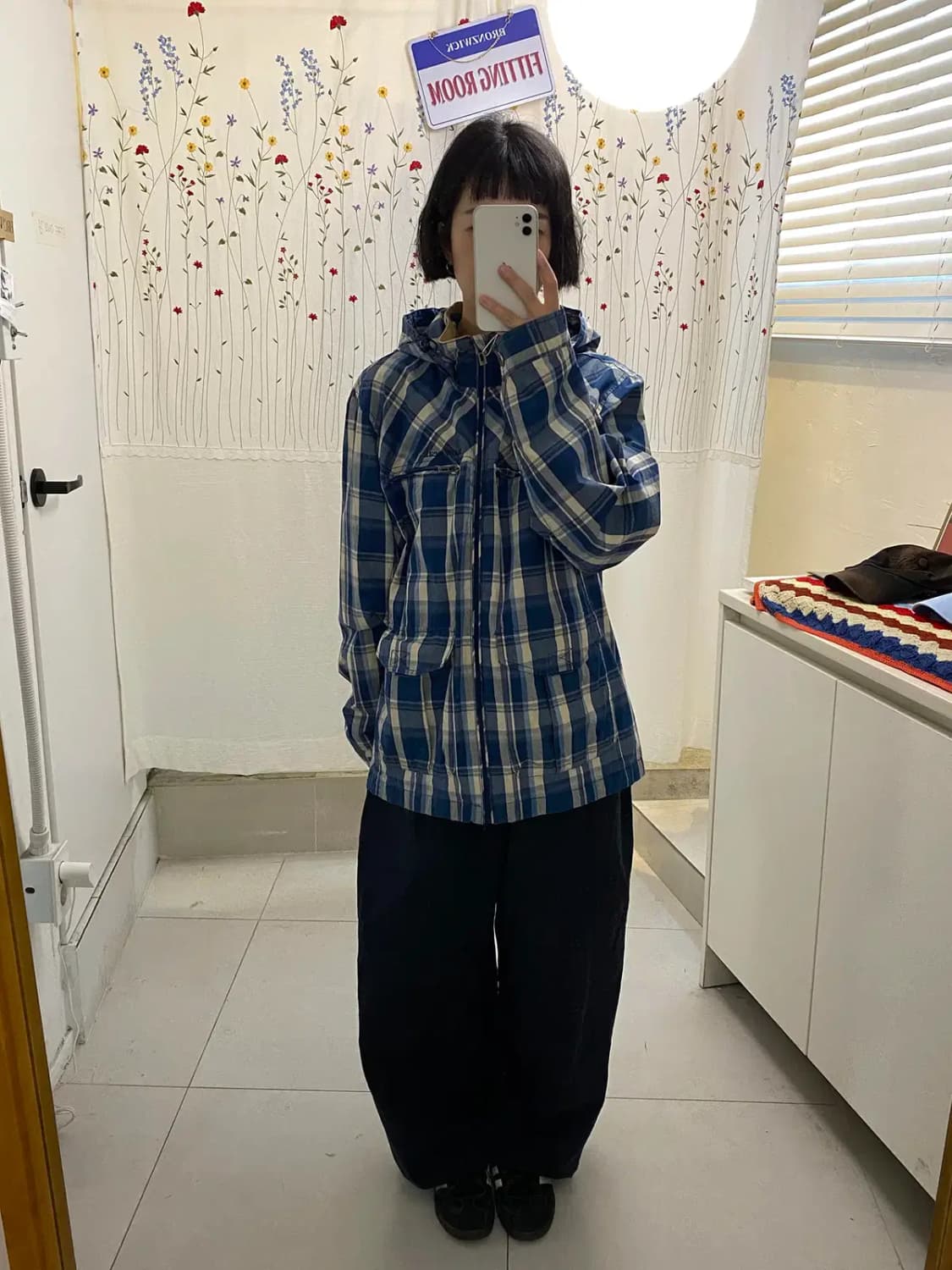 스노우 피크 코튼 체크 후드 집업 (Man L) [12327] 상품이미지1