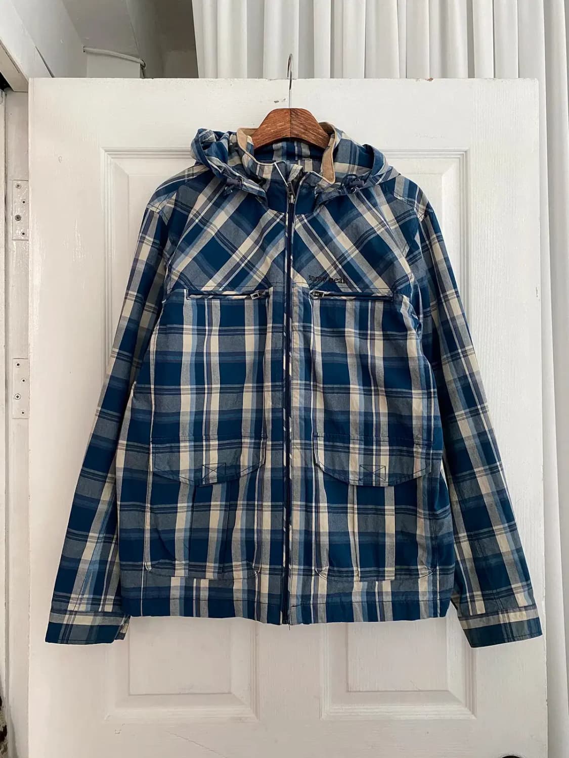 스노우 피크 코튼 체크 후드 집업 (Man L) [12327] 상품이미지2