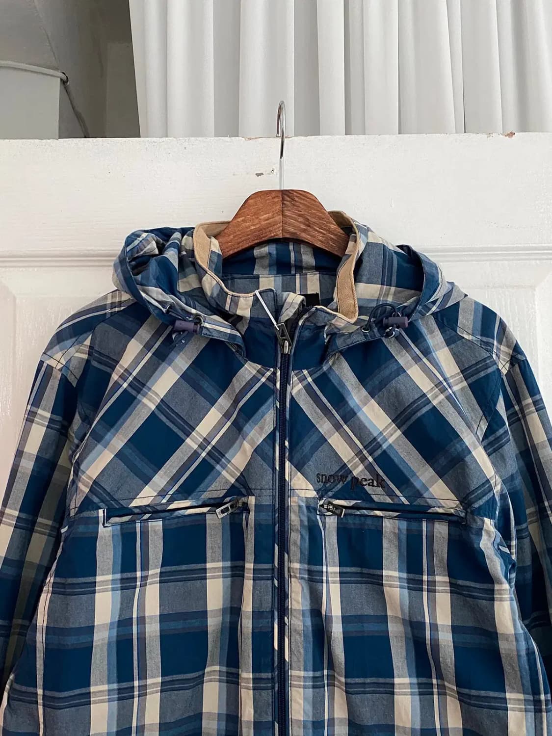 스노우 피크 코튼 체크 후드 집업 (Man L) [12327] 상품이미지3