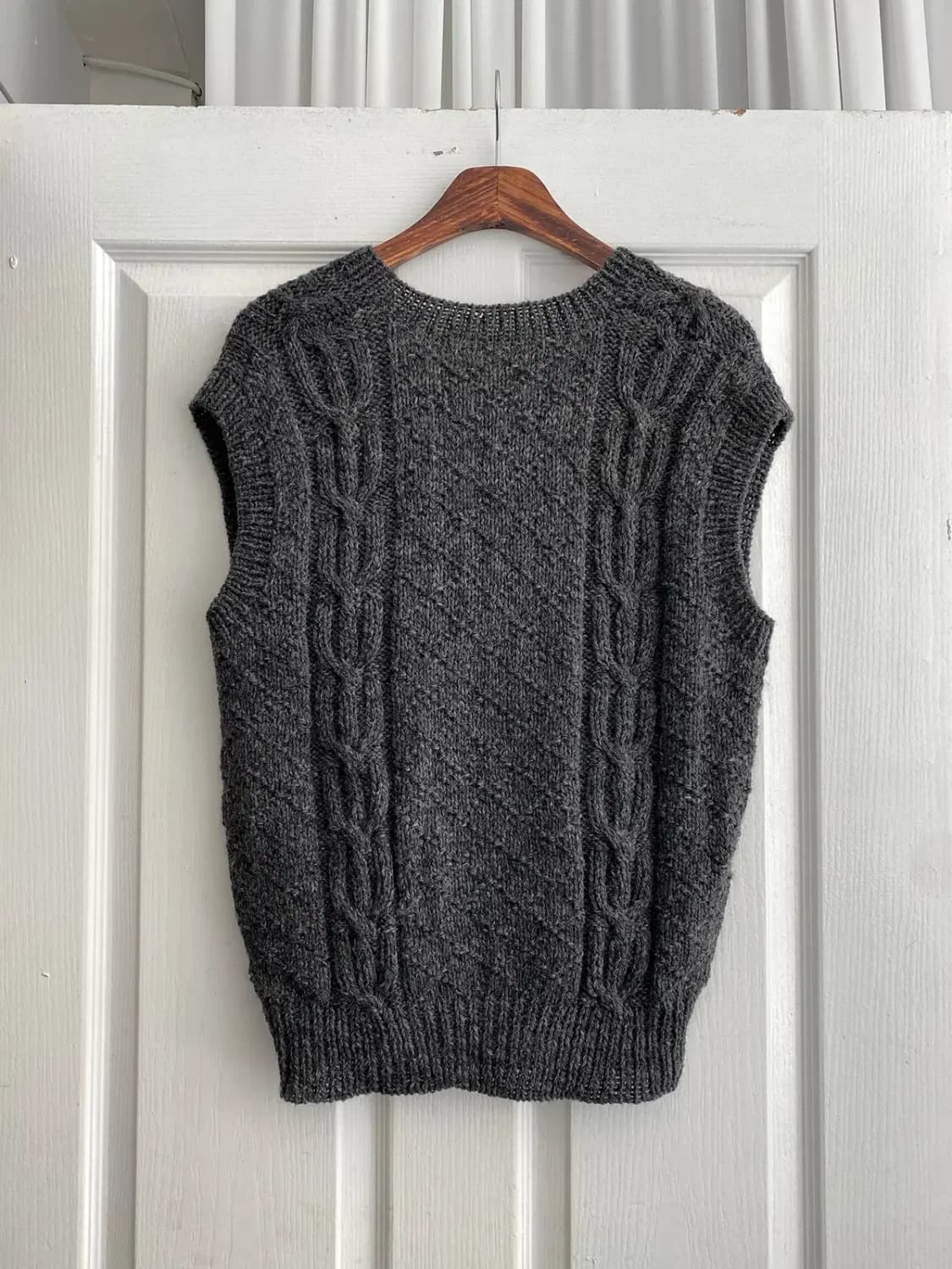 빈티지 꽈배기 니트 베스트 (Man S)[12339] 상품이미지7