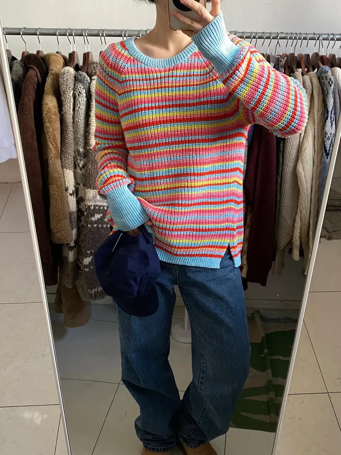 갭 레인보우 니트 (Woman L) [12347] 상품이미지1