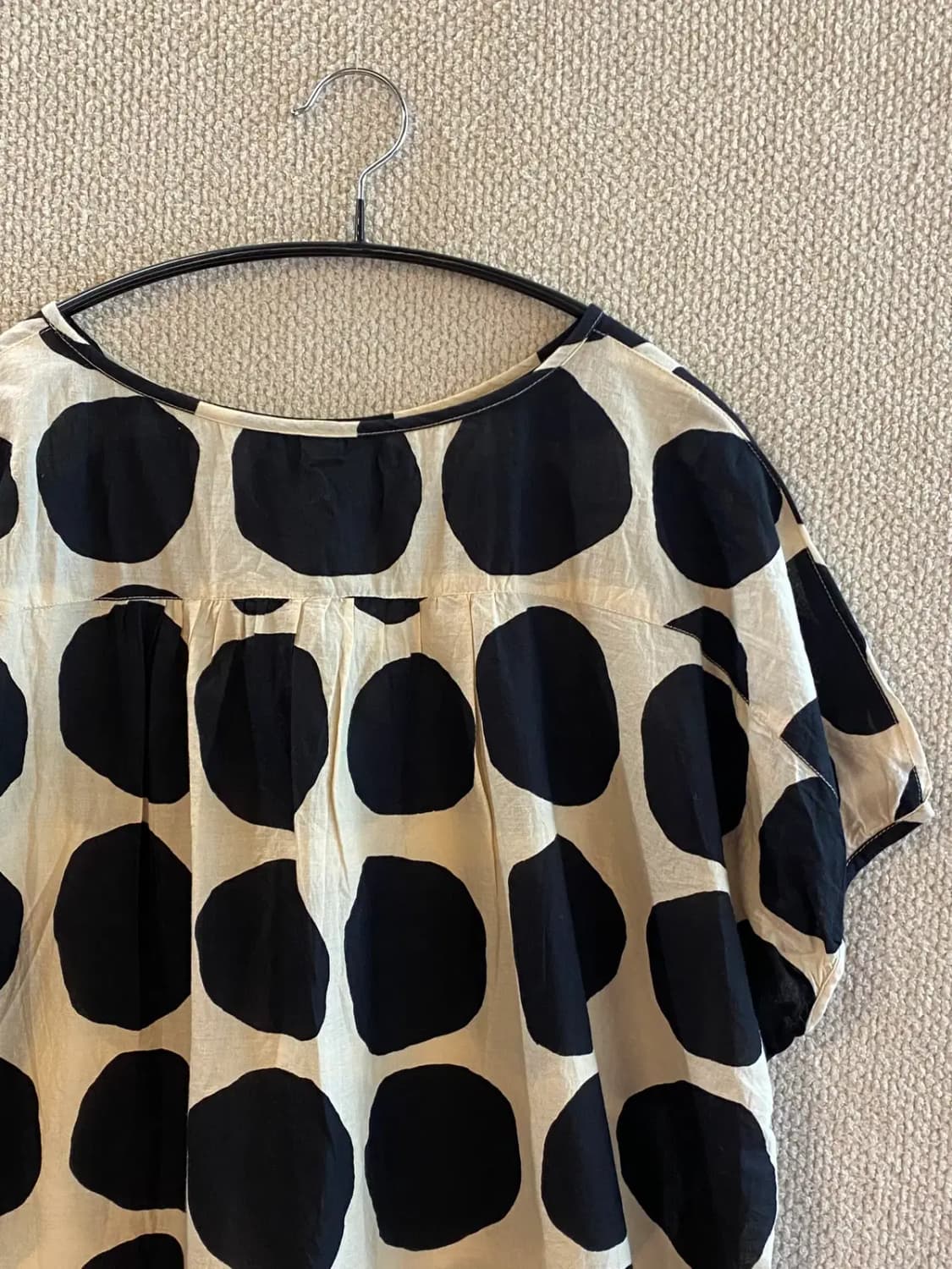 빈티지 도트 블라우스 B807 상품이미지4