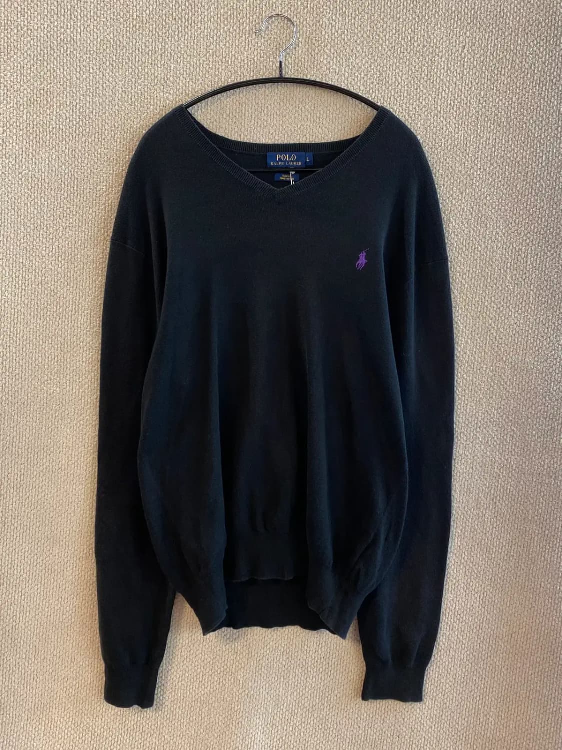 폴로 랄프로렌 브이넥 니트 (Man L) B0803 상품이미지3