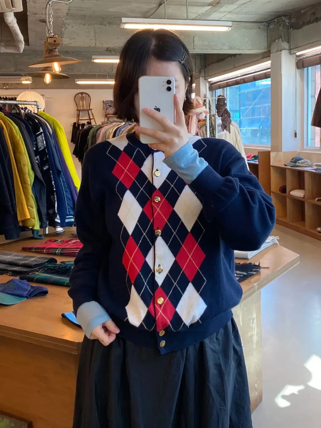 버버리 아가일 가디건 (Woman M) B0800 상품이미지2