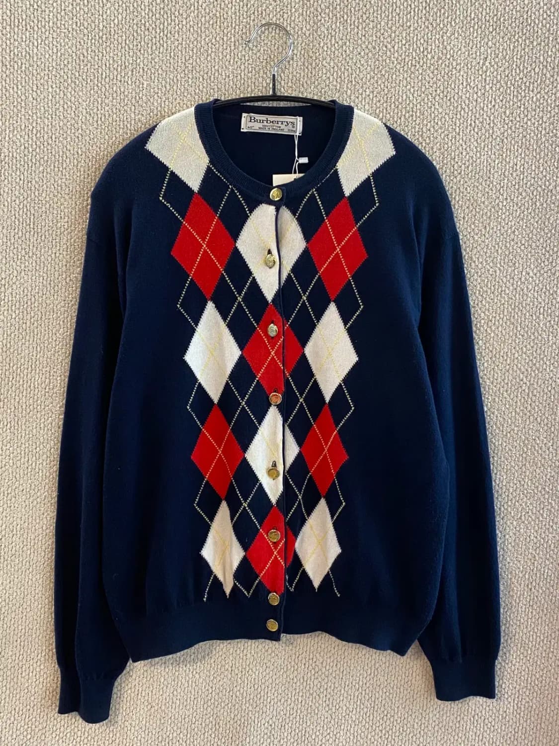 버버리 아가일 가디건 (Woman M) B0800 상품이미지3