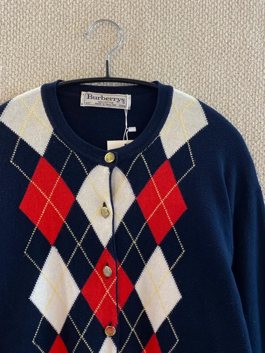 버버리 아가일 가디건 (Woman M) B0800 상품이미지4