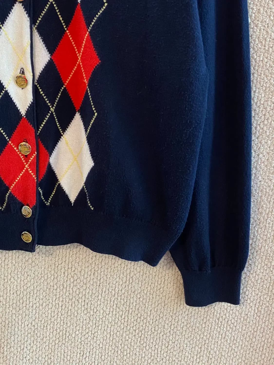 버버리 아가일 가디건 (Woman M) B0800 상품이미지5